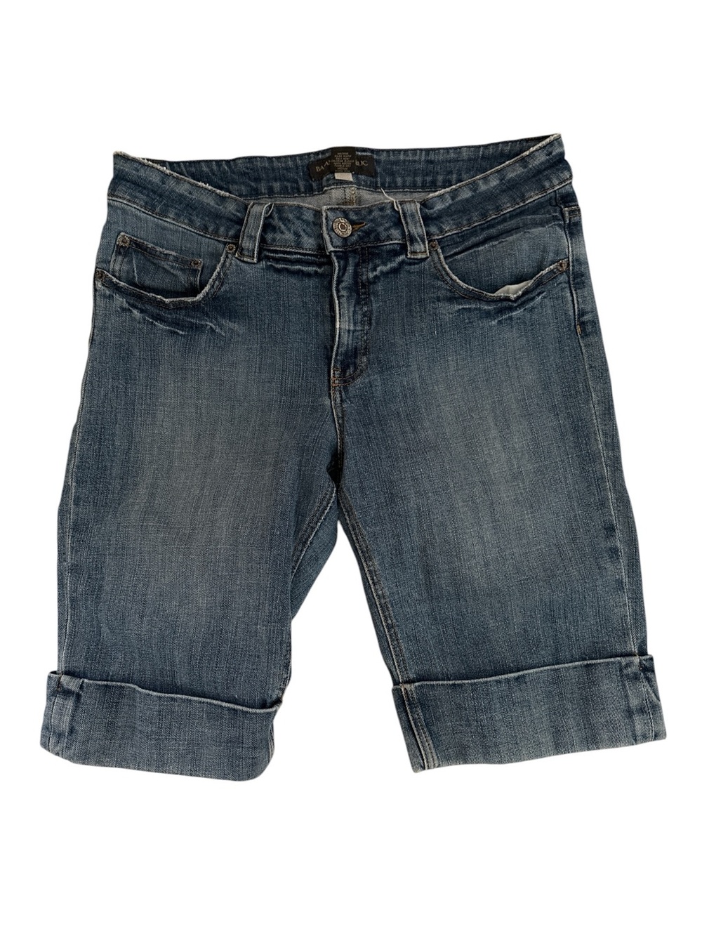 Banana Republic Denim Bermuda Shorts - Medium Blue Wash